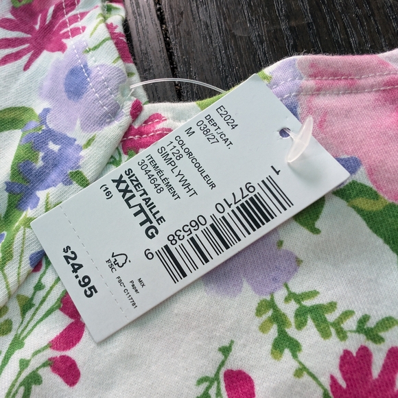 The Children's Place NWT Size XXL Youth Pink and Purple Floral Dress - Picture 3 of 5